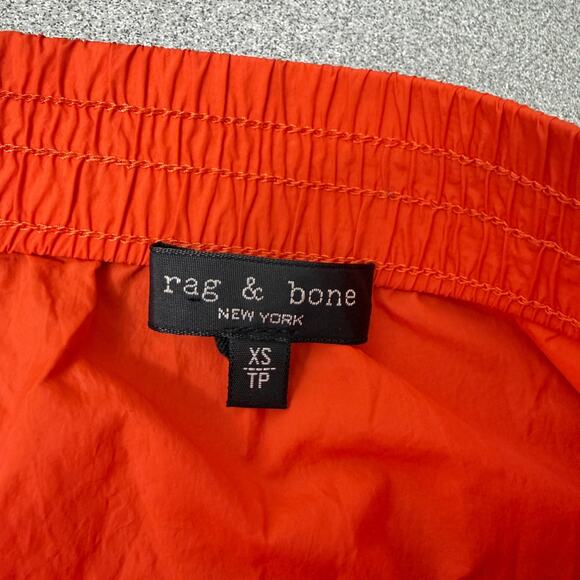 Rag & Bone Athletic Shorts XS Orange White Stripe Run Workout Train Lightweight - Picture 8 of 10